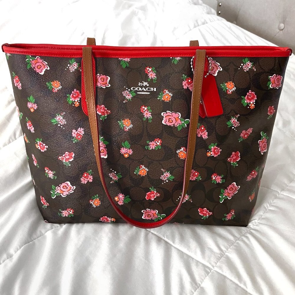 Coach Floral Tote Bag